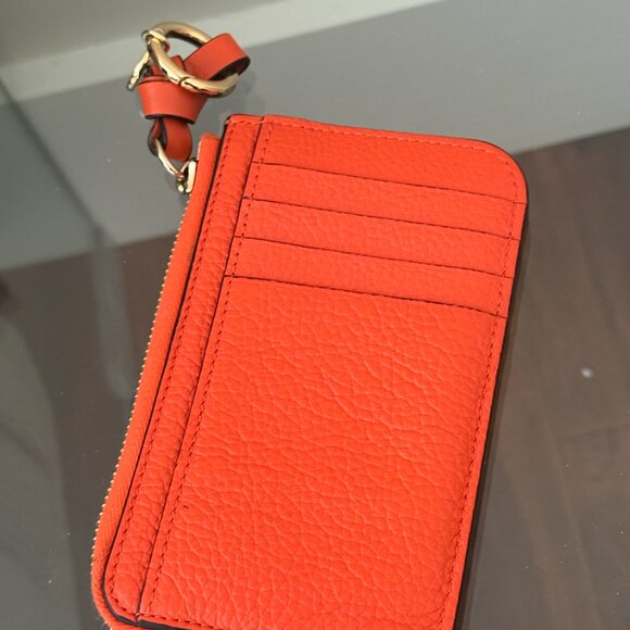 CHLOE orange wallet. - Picture 3 of 4